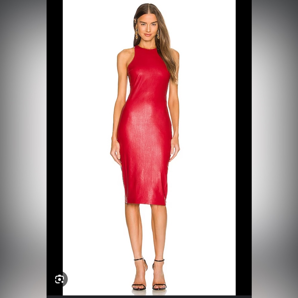XS Amanda Uprichard Kiki Dress in Brick